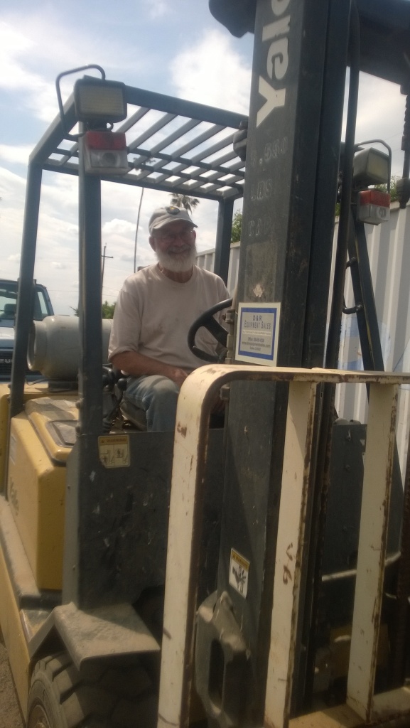 Mike Driving Forklift
