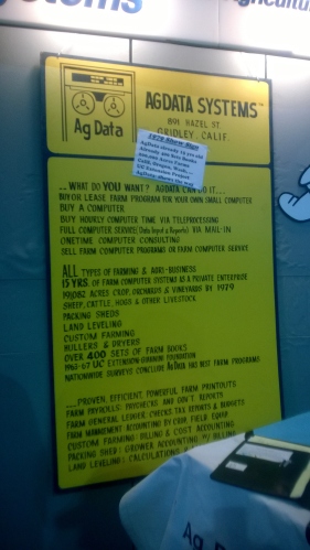 Ag Data Original Expo Poster circa 1979